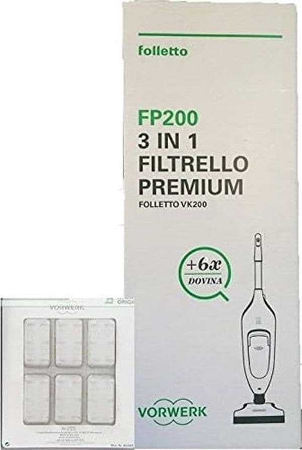 FOLLETTO VK FP200 VK220 6 SACCHETTI + 6 PROFUMI ASPIRAPOLVERE VORWERK ORIGINALI in prodotto EuroStore07 - Alatri, commercioVirtuoso.it