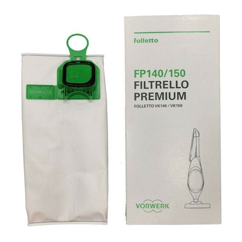 FOLLETTO VK 140 / 150 6 SACCHETTI ASPIRAPOLVERE VORWERK ORIGINALI COD 41432 in prodotto EuroStore07 - Alatri, commercioVirtuoso.it
