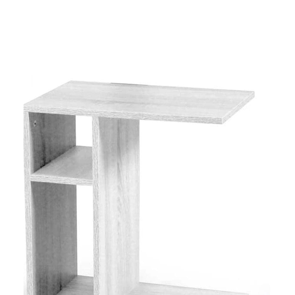 Tavolino Multifunzione Porta Pc Laterale Divano con Libreria e Ruote Bianco in Tavolini da caffè Danyx - Casoria, commercioVirtuoso.it