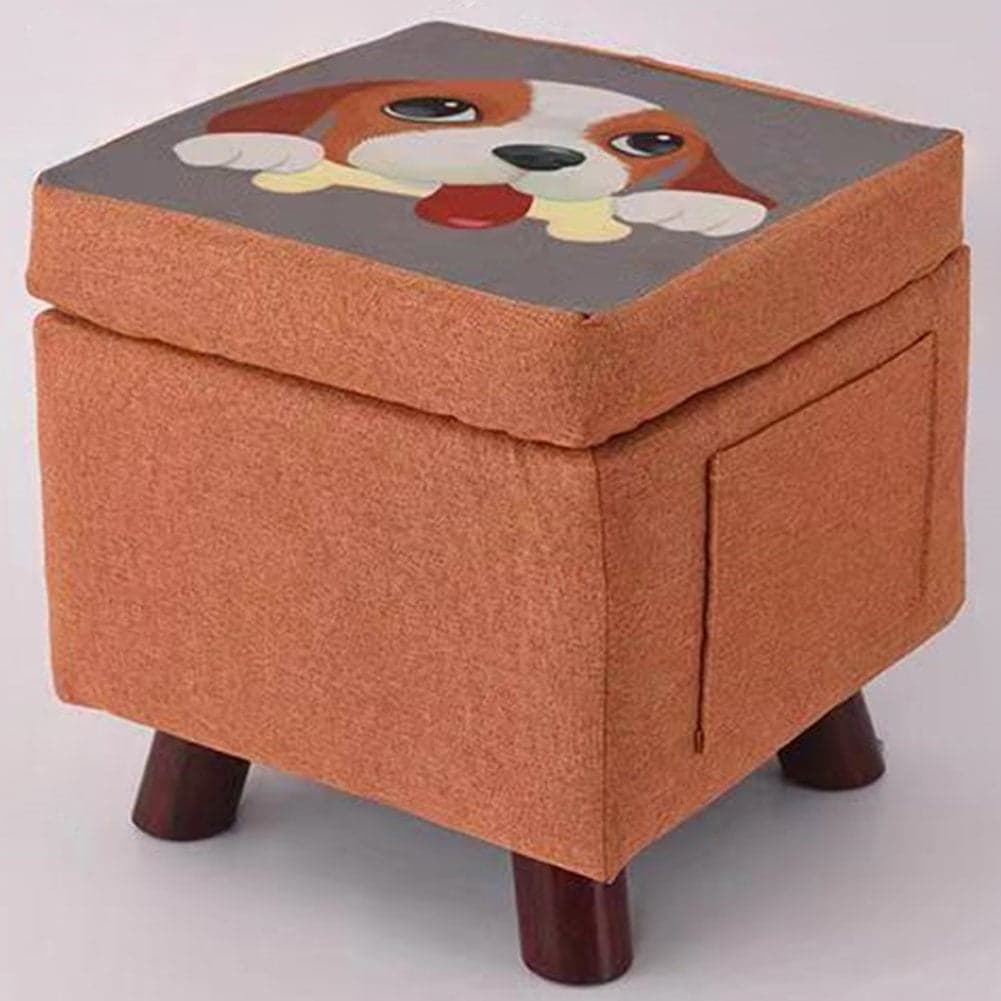 Pouf Cameretta Contenitore in Tessuto Poggiapiedi Porta Giocattoli Arancione in  Danyx - Casoria, commercioVirtuoso.it