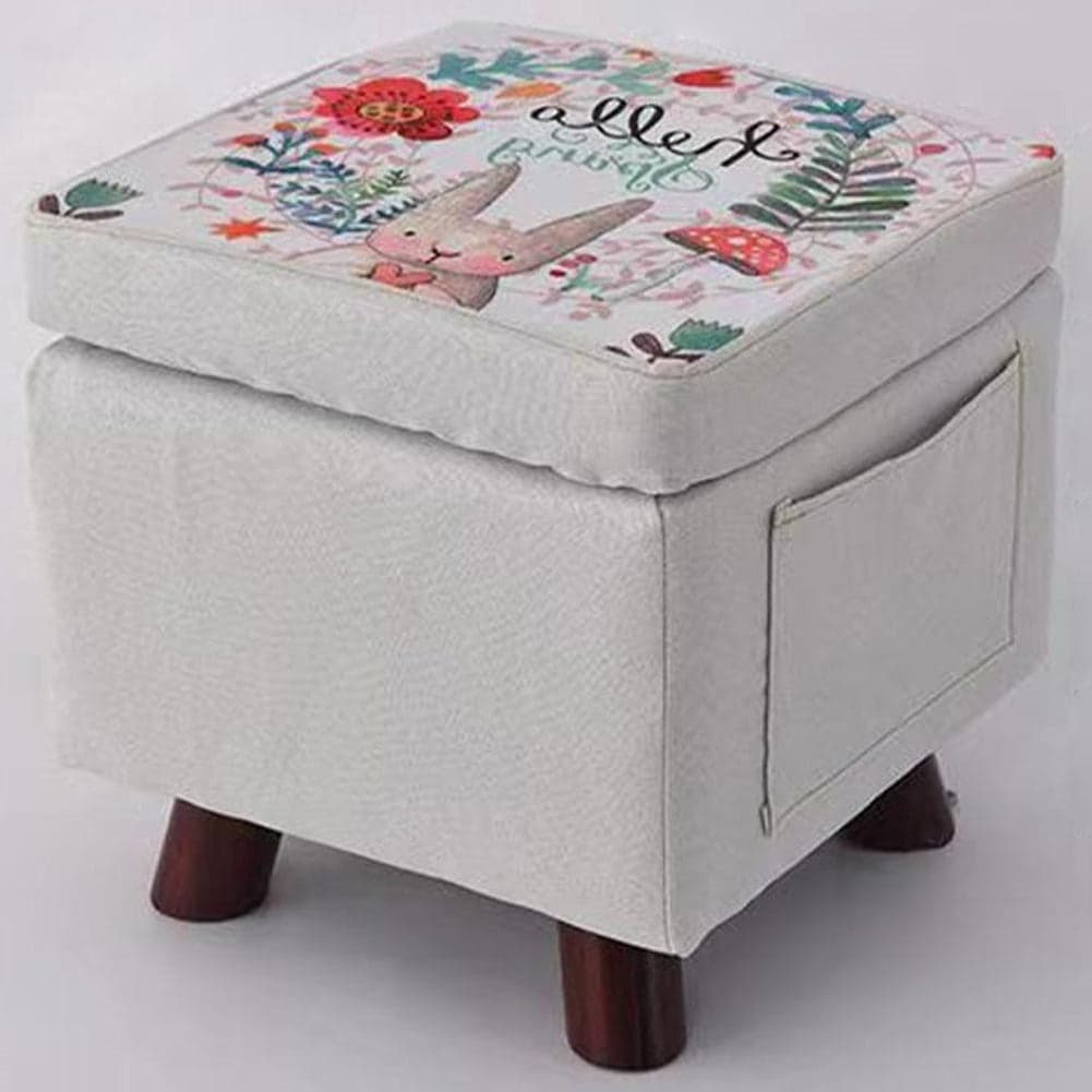 Pouf Cameretta Contenitore in Tessuto Poggiapiedi Porta Giocattoli Grigio in Panche contenitore Danyx - Casoria, commercioVirtuoso.it
