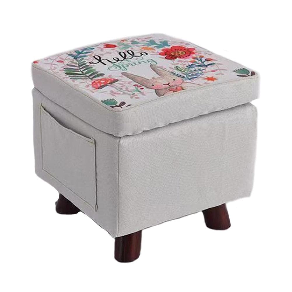 Pouf Cameretta Contenitore in Tessuto Poggiapiedi Porta Giocattoli Grigio in Panche contenitore Danyx - Casoria, commercioVirtuoso.it