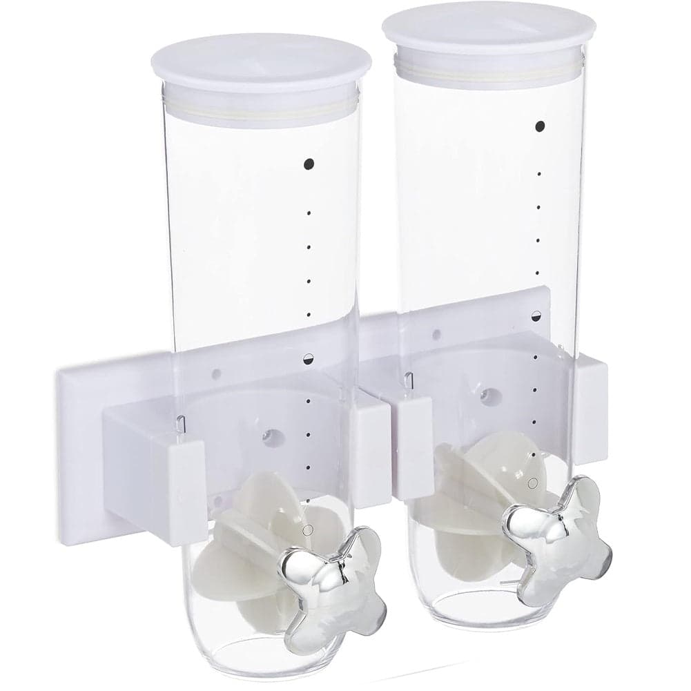 Porta Cereali da Muro 2Posti Dispenser Doppio Distributore Manuale Bianco Casa Hotel in Porta carta da cucina Danyx - Casoria, commercioVirtuoso.it