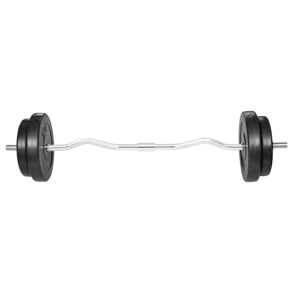 Manubrio Curl Curvo 120 cm in Acciaio con Pesi 30 kg per Esercizi Palestra in Manubri Esplodia - Napoli, commercioVirtuoso.it