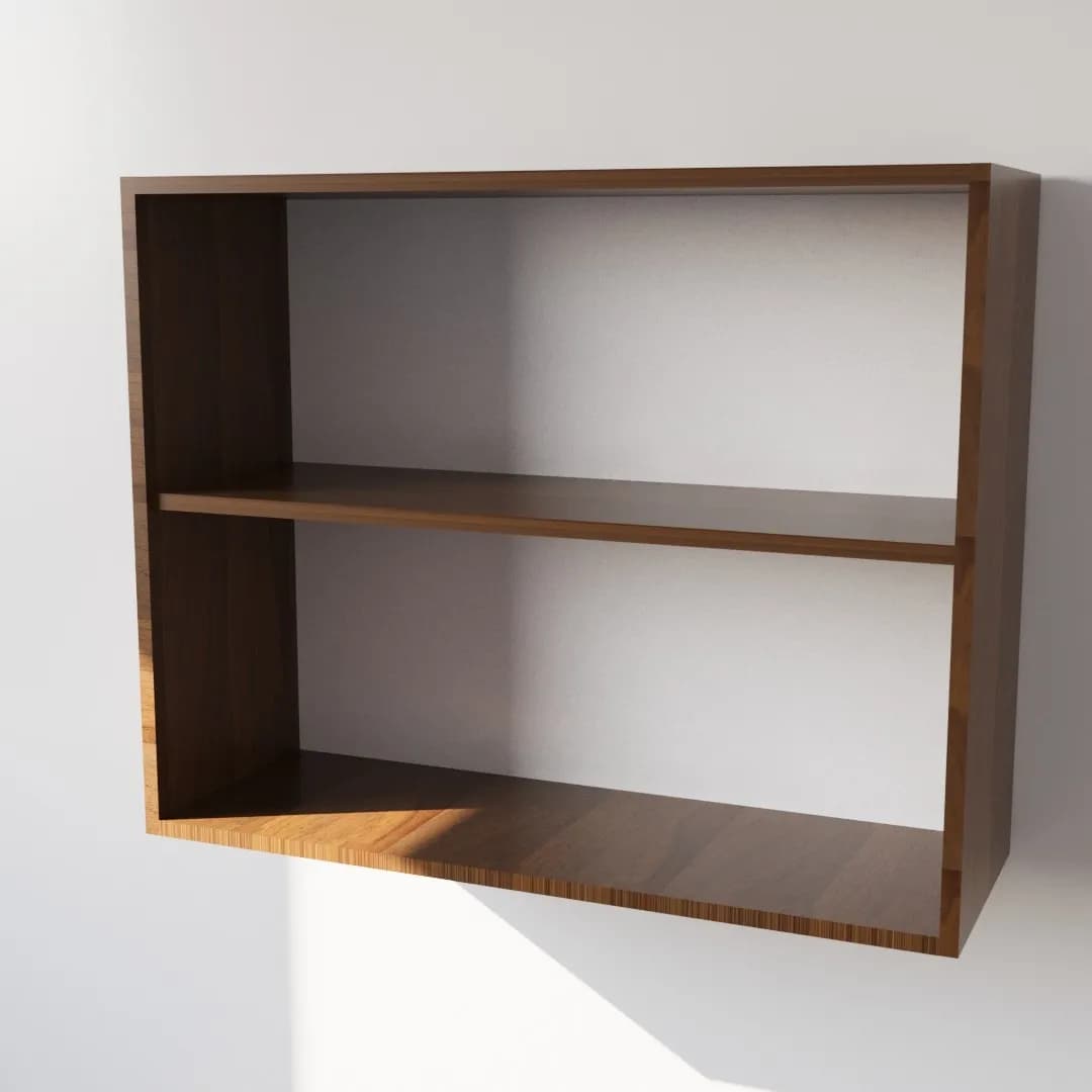 Pensile Cucina in Legno Nobilitato Noce con Ante Altezza 72 cm in prodotto Calandrelli - Napoli, commercioVirtuoso.it