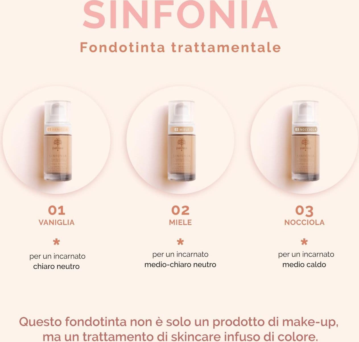 Sinfonia Fondotinta trattamentale (02 Miele) in Fondotinta Naturopatica Shop & Therapy - Reggio Calabria, commercioVirtuoso.it