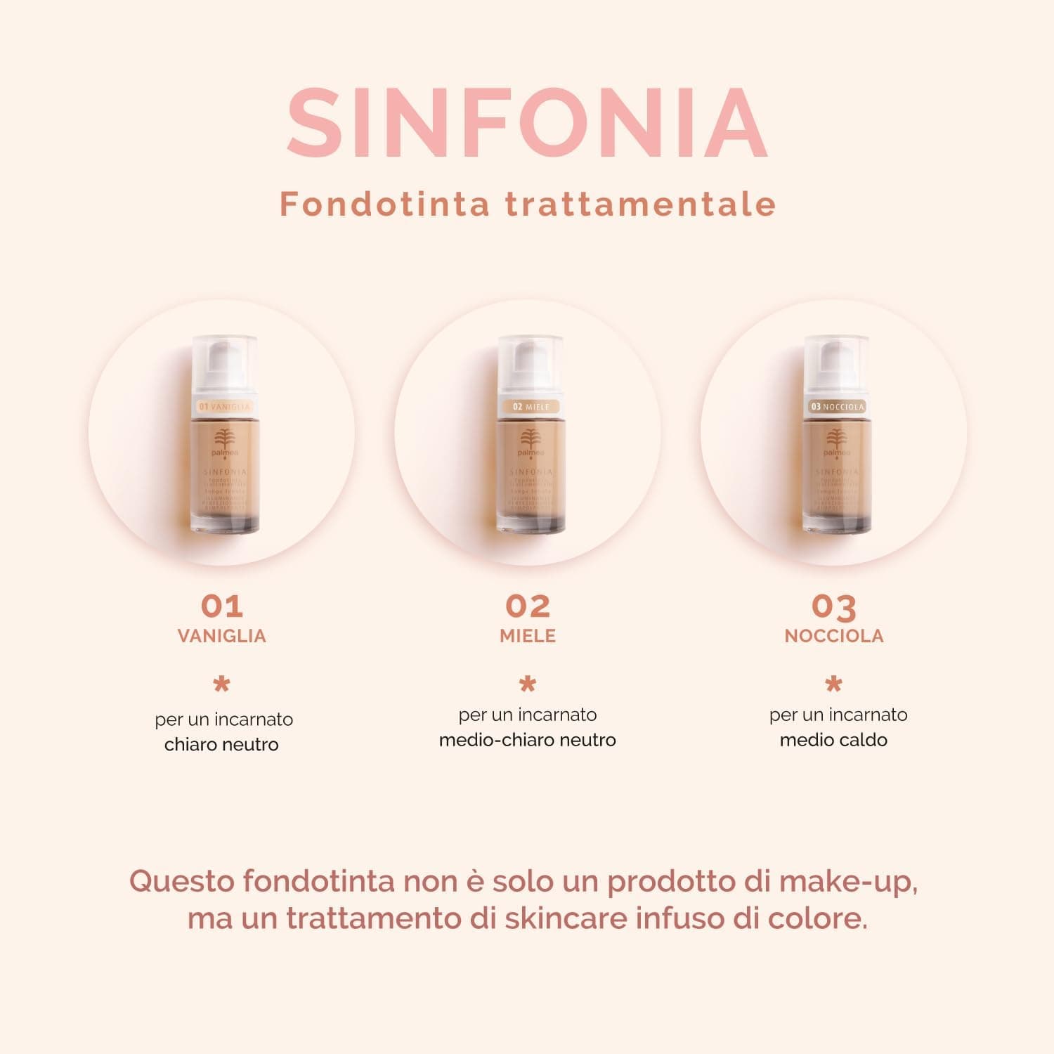 Sinfonia Fondotinta trattamentale (02 Miele) in Fondotinta Naturopatica Shop & Therapy - Reggio Calabria, commercioVirtuoso.it