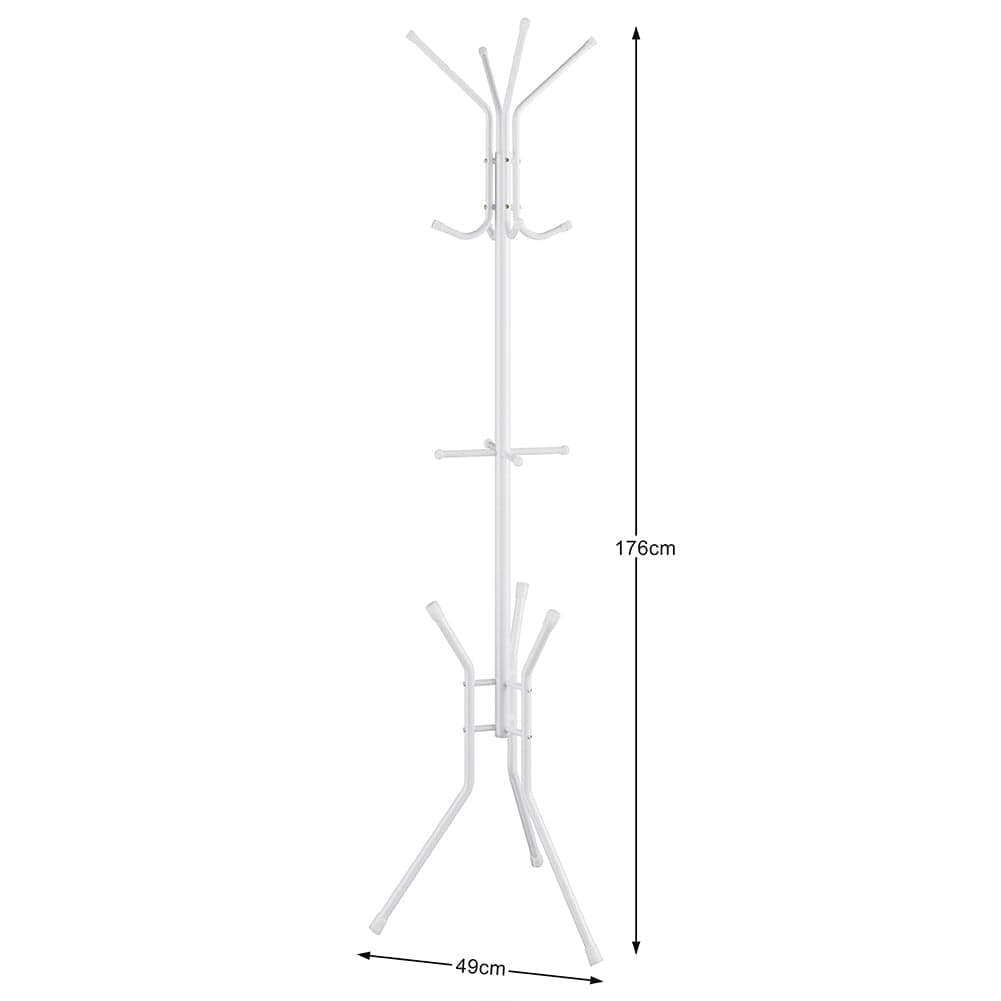 Appendiabiti a Piantana Attaccapanni da Terra Salvaspazio 12 Ganci Bianco H176cm in Appendiabiti Danyx - Casoria, commercioVirtuoso.it