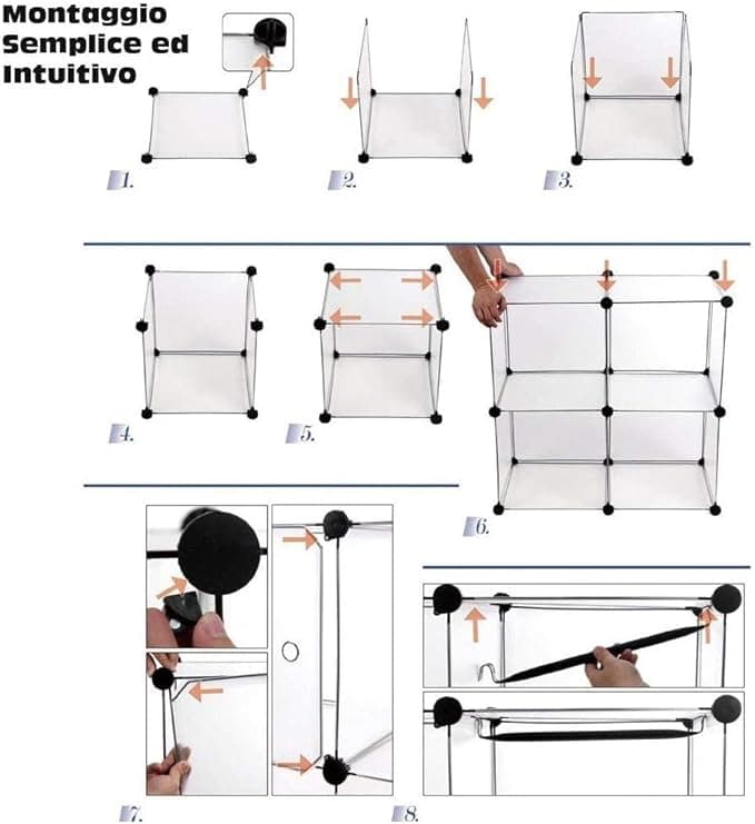 Mobile Scarpiera Salvaspazio 10 Cubi Porta Scarpe Componibile 20 Paia Bianco in Scaffali portascarpe Danyx - Casoria, commercioVirtuoso.it