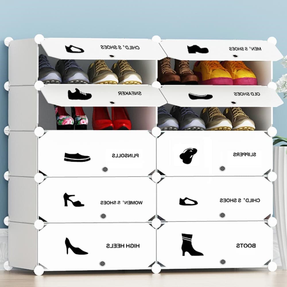 Mobile Scarpiera Salvaspazio 10 Cubi Porta Scarpe Componibile 20 Paia Bianco in Scaffali portascarpe Danyx - Casoria, commercioVirtuoso.it