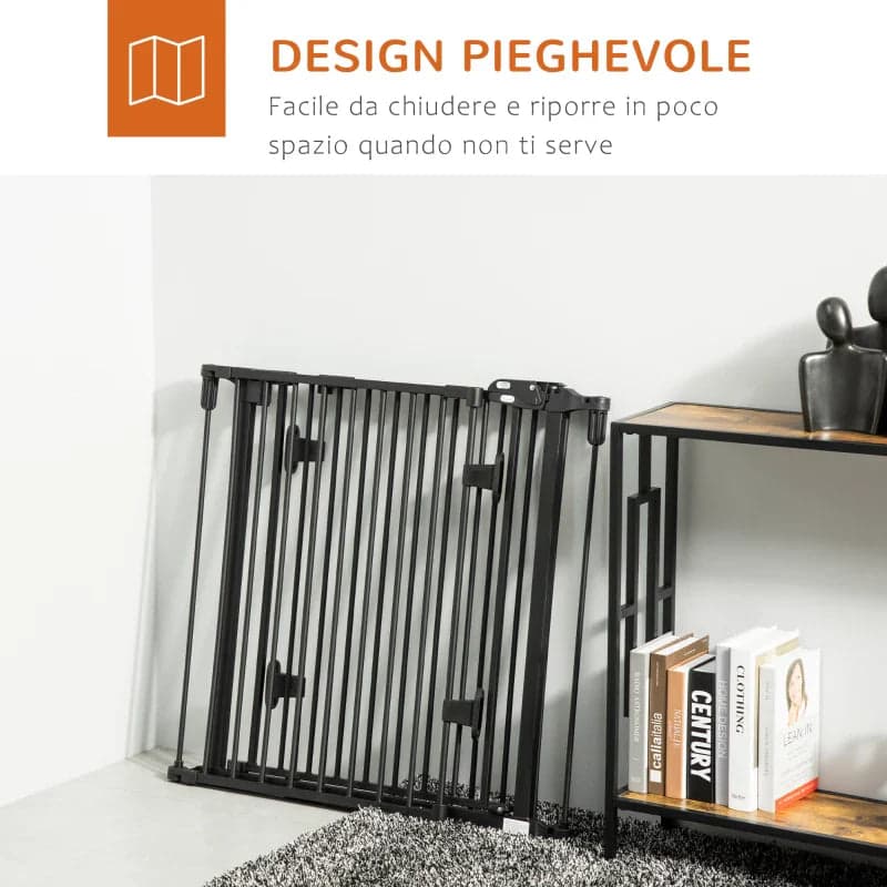 Cancelletto per cani Pieghevole, con chiusura automatica 202.5L x 2P x 76A cm in Cancelletti per porte e scale Danyx - Casoria, commercioVirtuoso.it