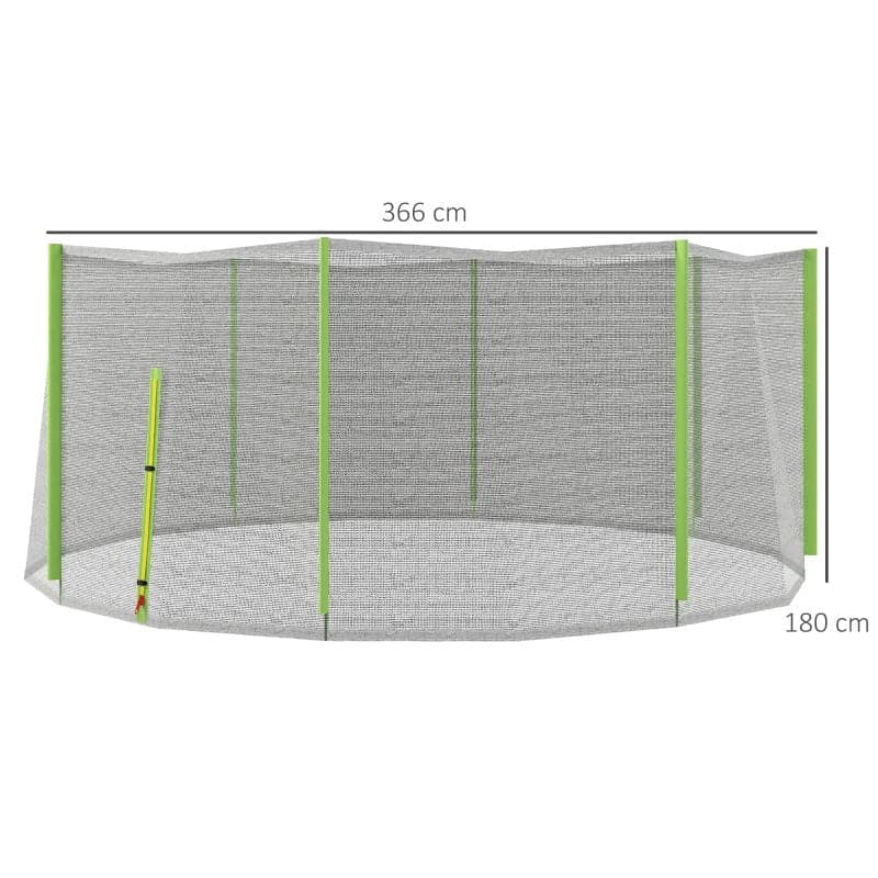 Rete Di Protezione per Trampolini 366xH180cm Verde in Accessori per trampolini Danyx - Casoria, commercioVirtuoso.it
