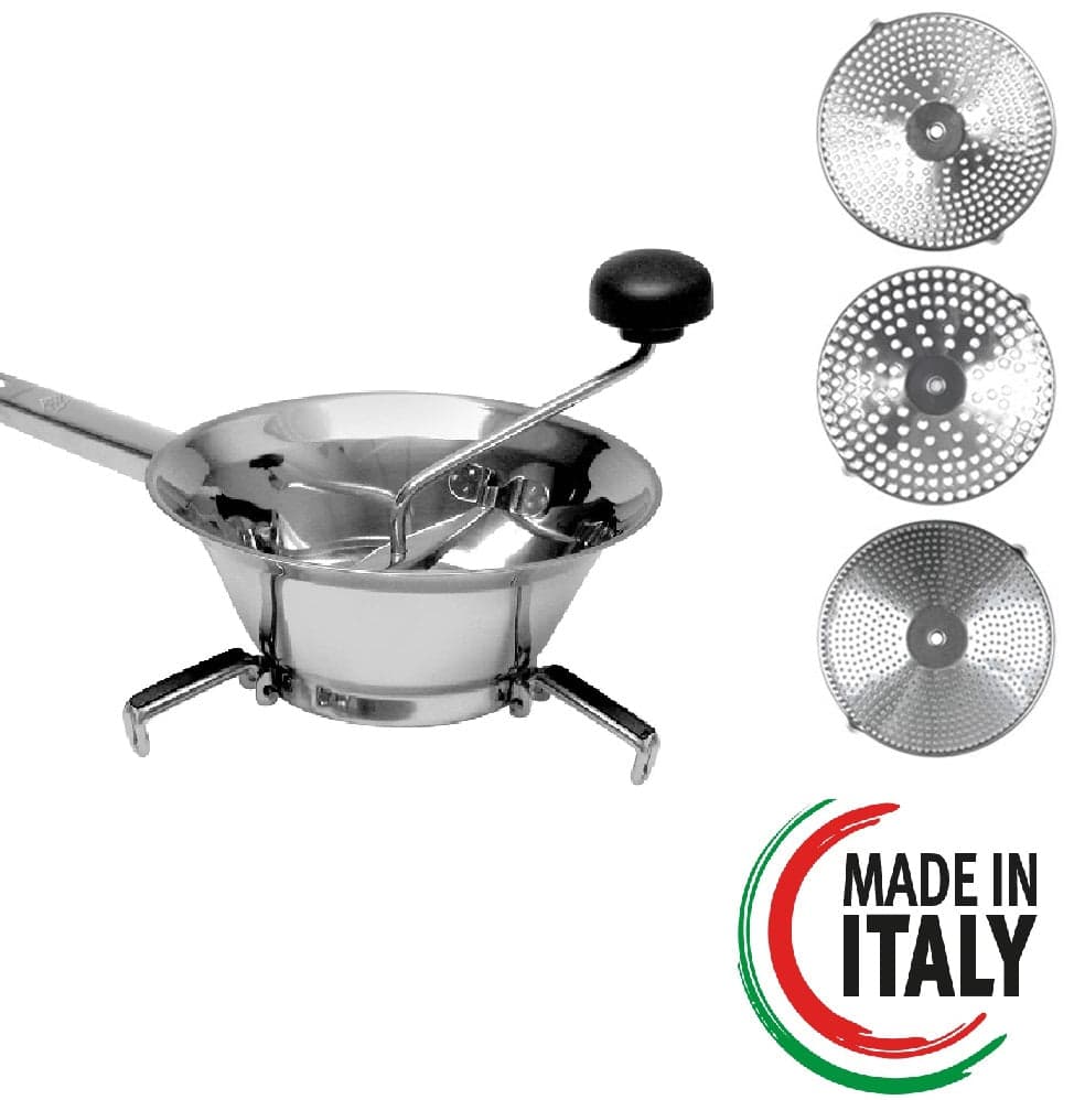 Passa Verdure Acciaio inox 18/10 3 Dischi Intercambiabili 24cm Made in italy in Passaverdura Danyx - Casoria, commercioVirtuoso.it