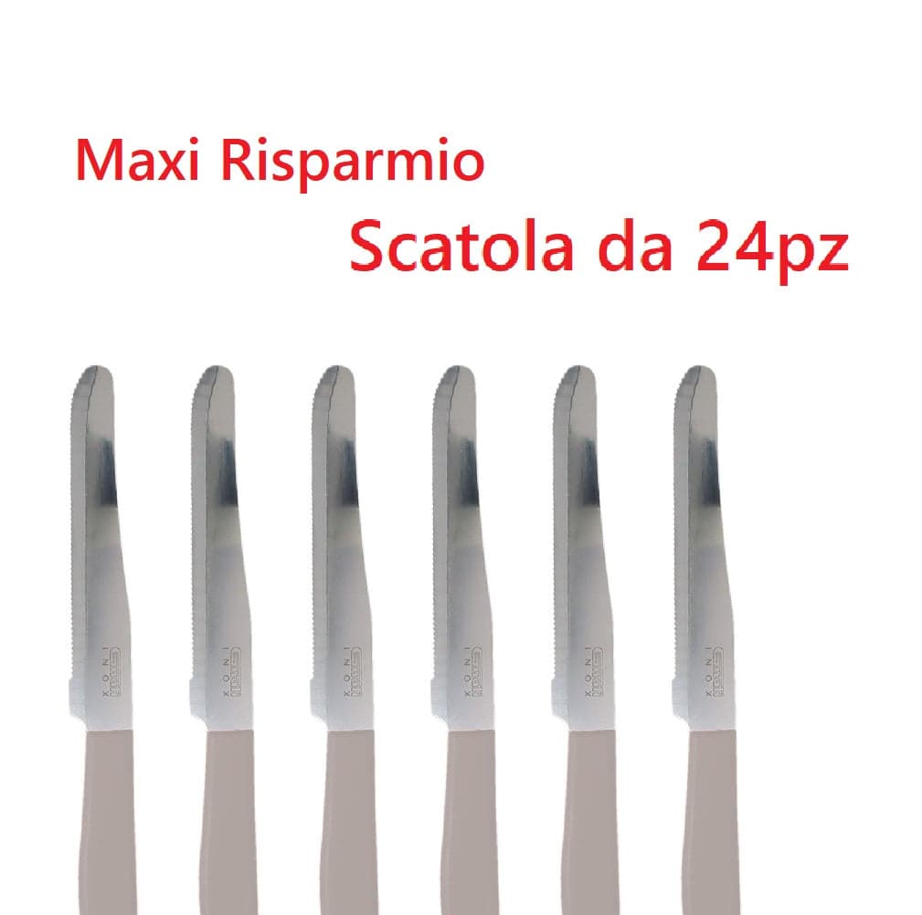 Coltelli da Tavola 24pz Manico in Polipropilene Doppia Affilatura 22cm Tortora in Coltelli da tavola Danyx - Casoria, commercioVirtuoso.it