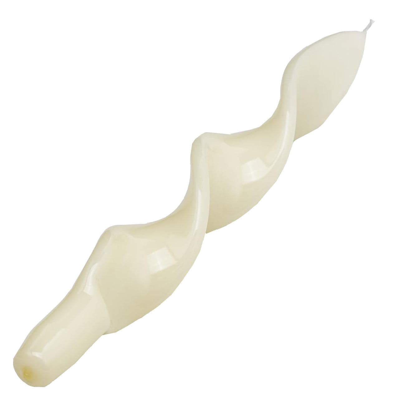 Candela fiamma spirale in cera laccata h 27 cm decorazione luminosa ambiente - 6