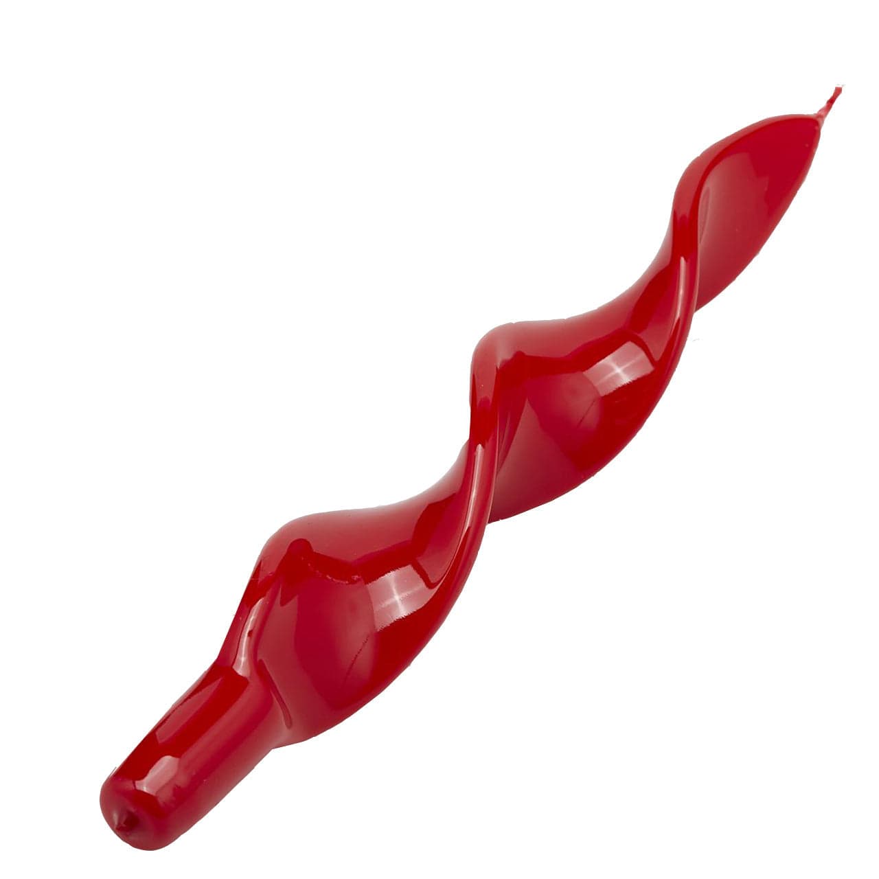 Candela fiamma spirale in cera laccata h 27 cm decorazione luminosa ambiente - 8
