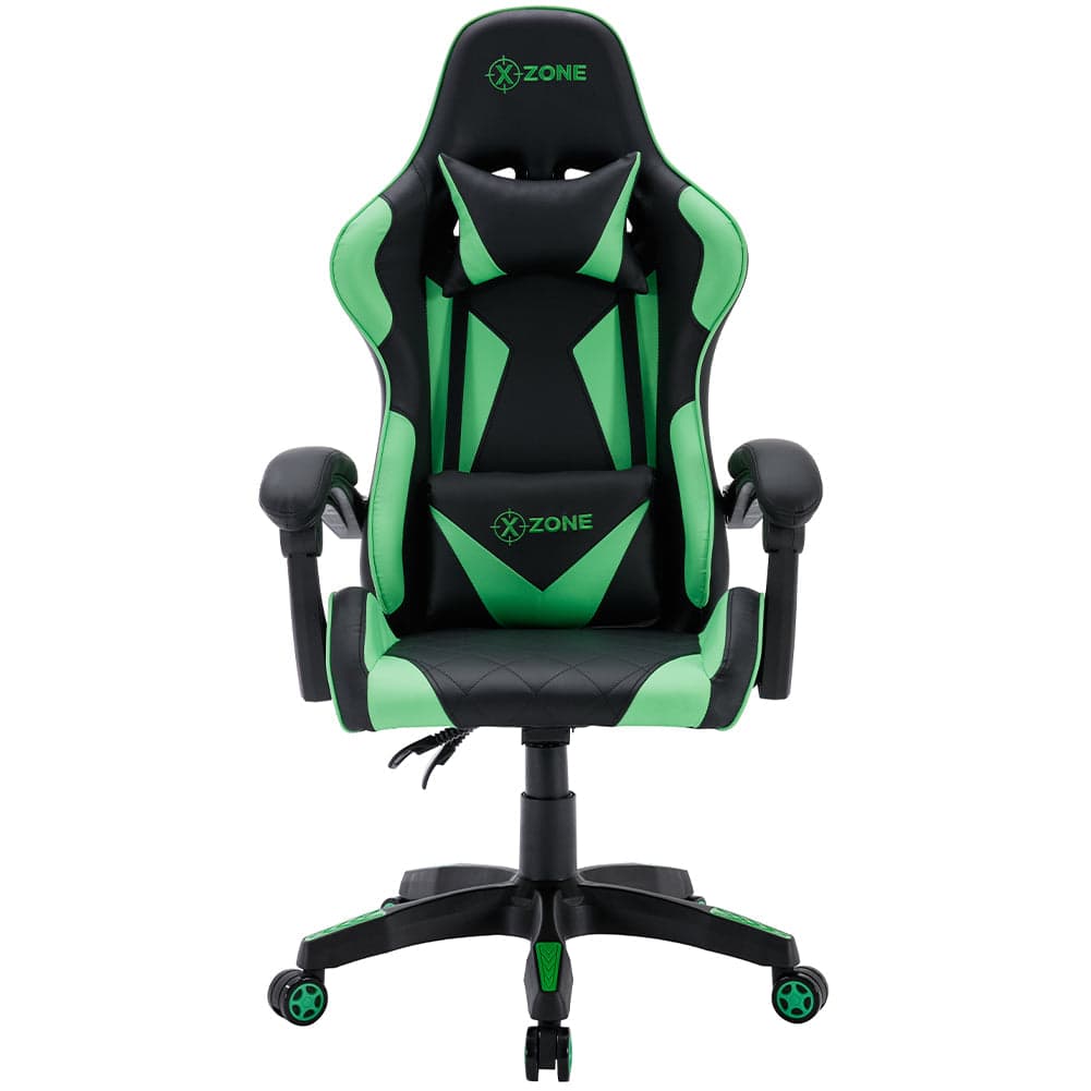 Sedia Poltrona Gaming Ufficio Scrivania, Gioco Reclinabile Girevole 2 cuscini Verde in Sedie Gaming Danyx - Casoria, commercioVirtuoso.it
