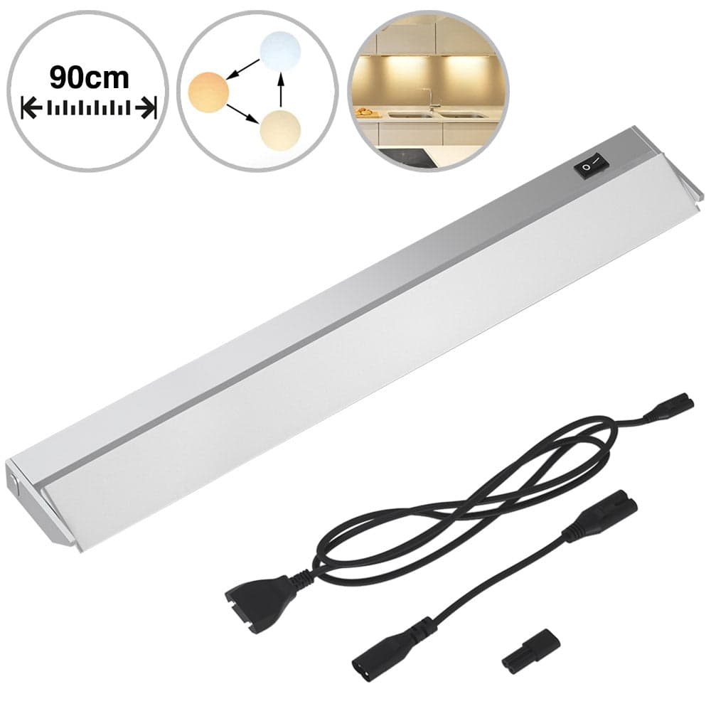 Luce Sotto Pensile Cucina 90 cm per Mobili Barra 90 LED in Alluminio Inclinabile in Luci da esposizione Danyx - Casoria, commercioVirtuoso.it