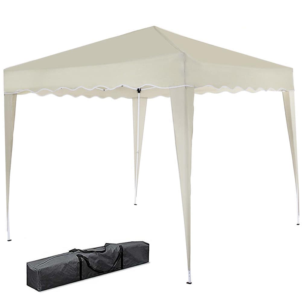 Gazebo 3x3 Pieghevole Ecrù Impermeabile Pieghevole Tendone Giardino Con Sacca in Gazebo Danyx - Casoria, commercioVirtuoso.it