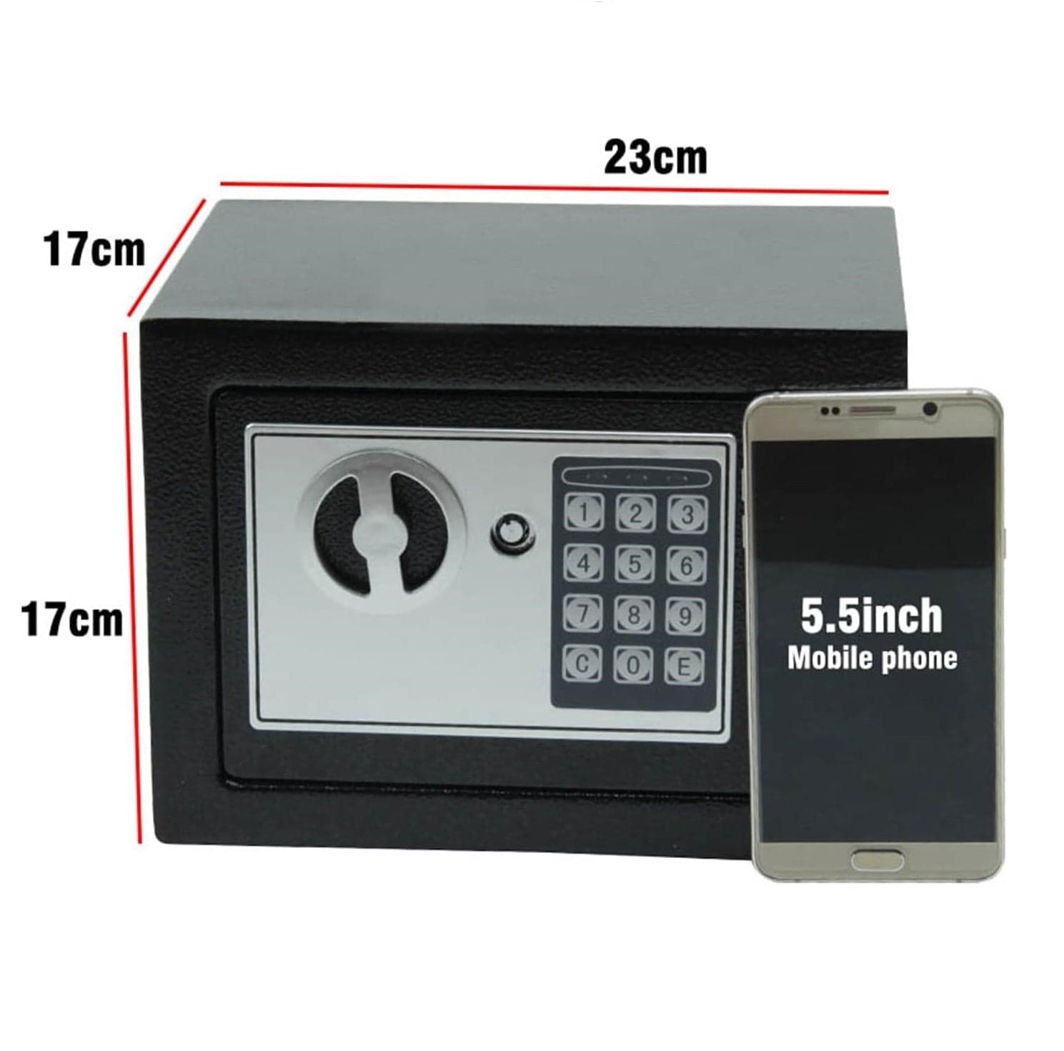 Cassetta Sicurezza Hotel 23x17x17cm Cassaforte Digitale Elettronica Ferro Zincato in Casseforti a armadio Danyx - Casoria, commercioVirtuoso.it