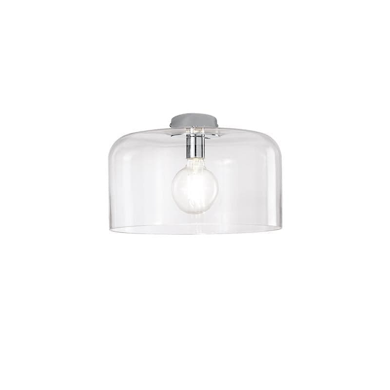 Plafoniera in vetro soffiato Trasparente 1Xe27 35X23X9Cm