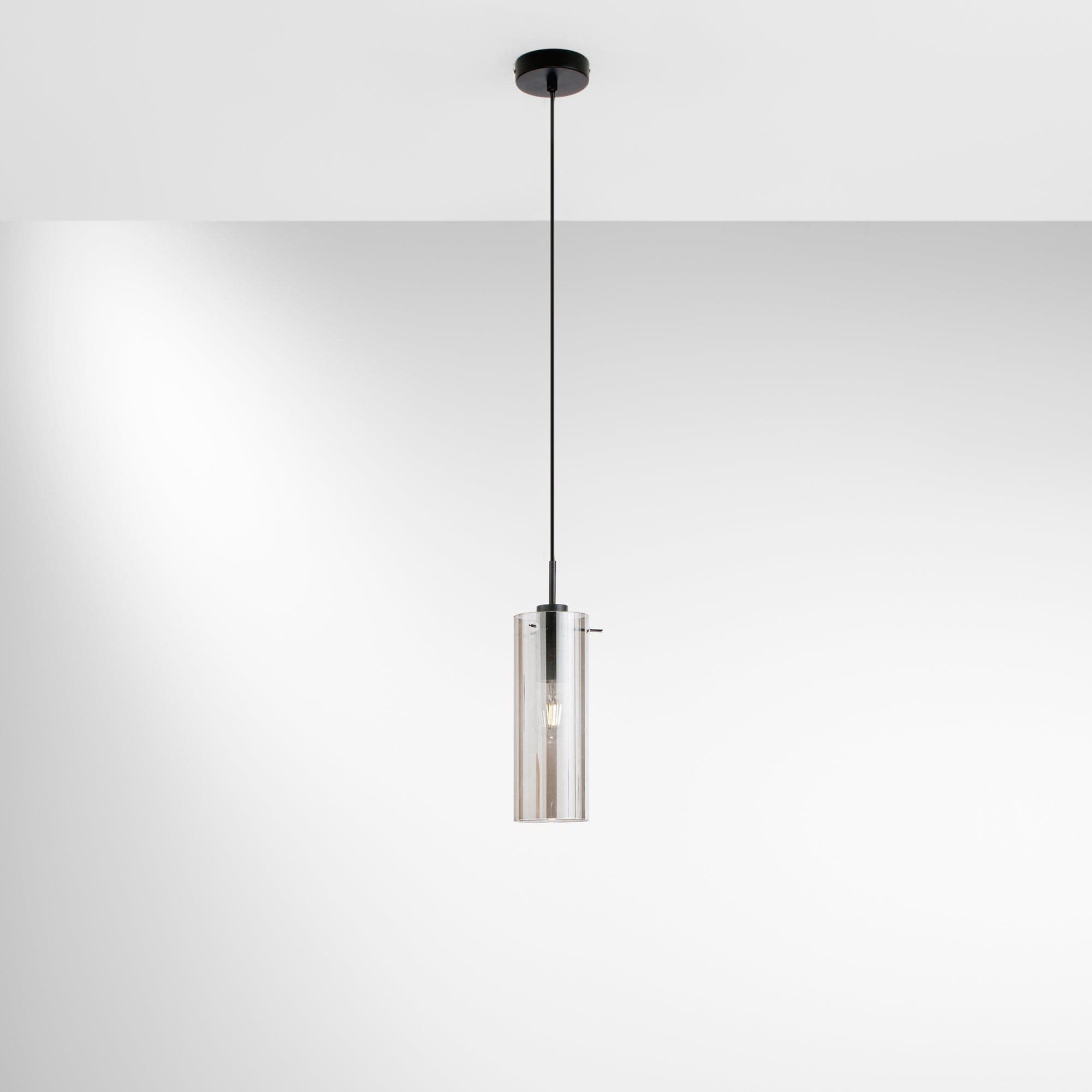 Lampadario a sospensione Nera/Fume 1Xe27 10X150Cm in Lampade a sospensione Led Mall Home - Napoli, commercioVirtuoso.it