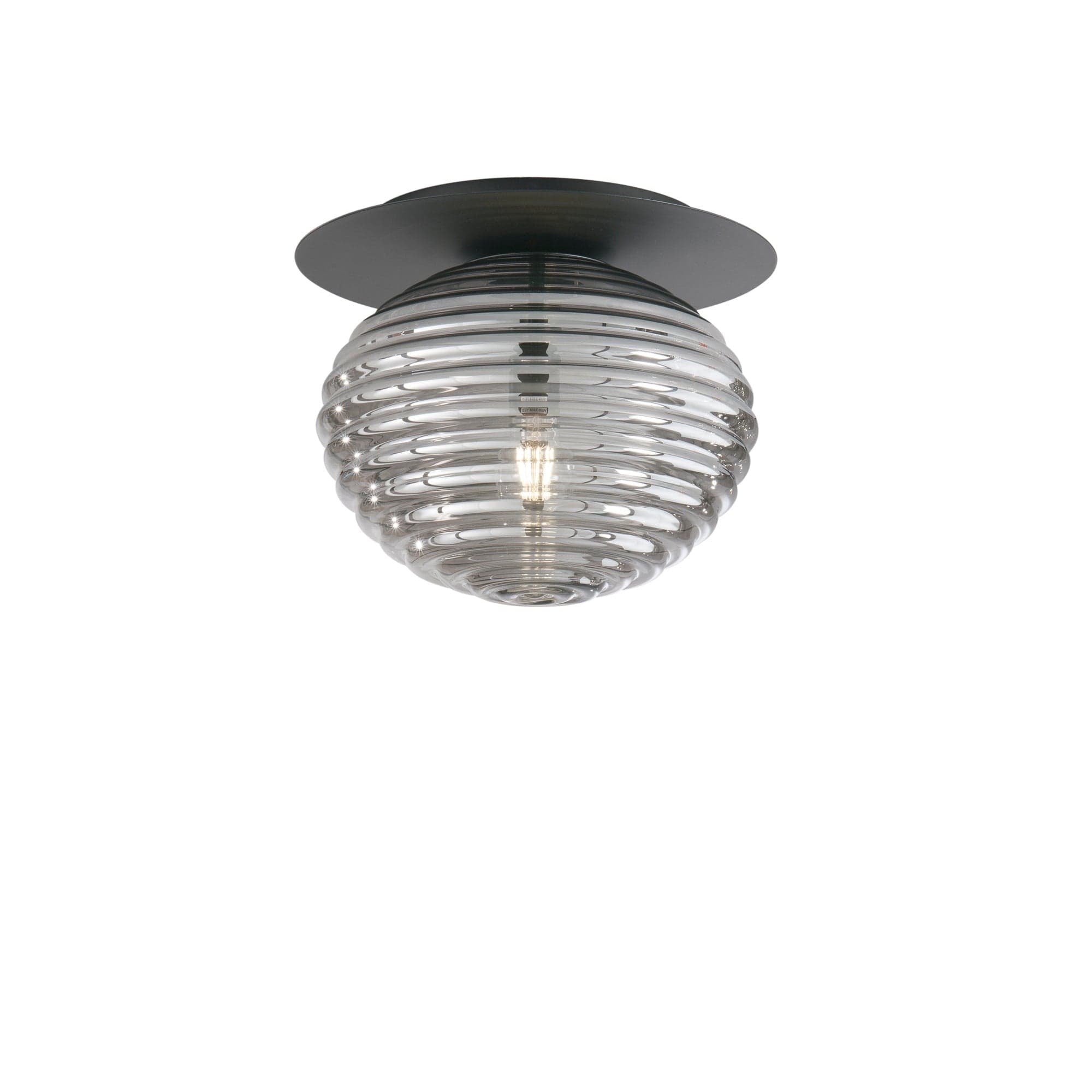Plafoniera Nera 1Xe27 35X35X28Cm in Plafoniere Led Mall Home - Napoli, commercioVirtuoso.it