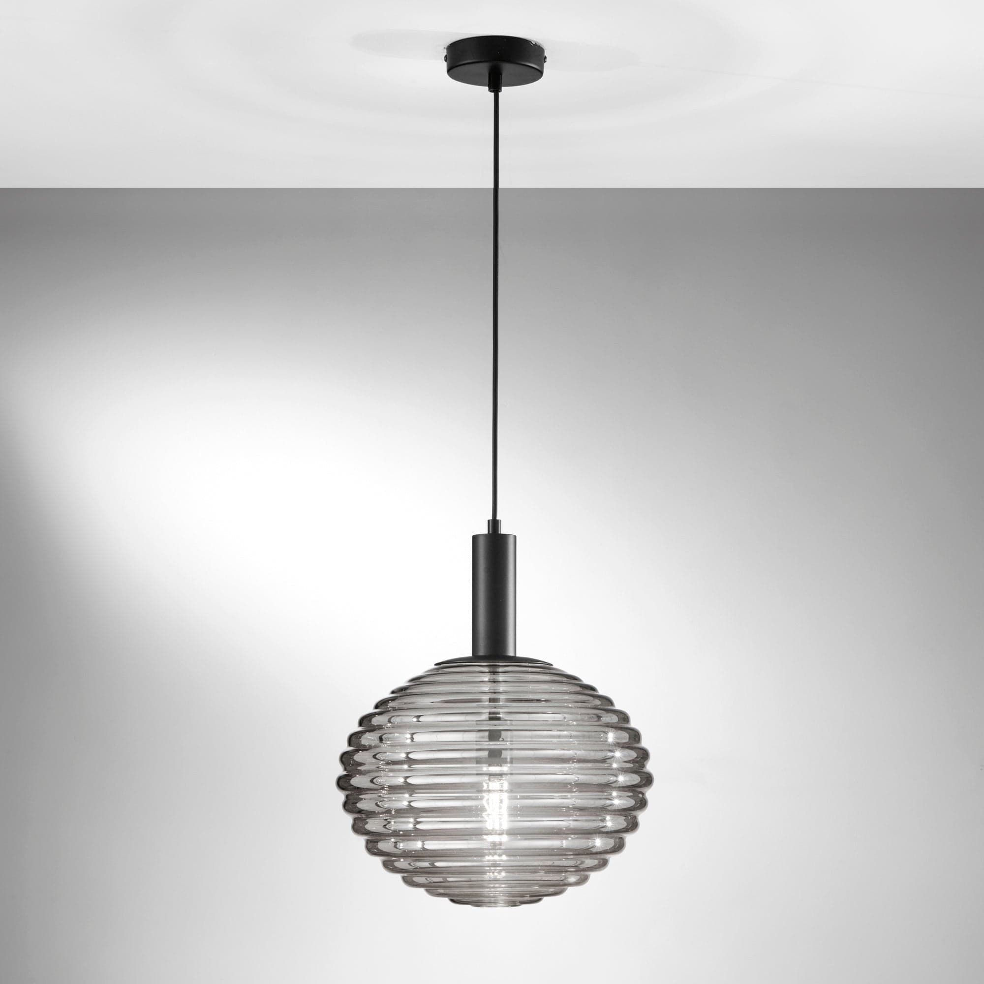 Lampadario a Sospensione Nera 1Xe27 10X32X150Cm in Lampade a sospensione Led Mall Home - Napoli, commercioVirtuoso.it