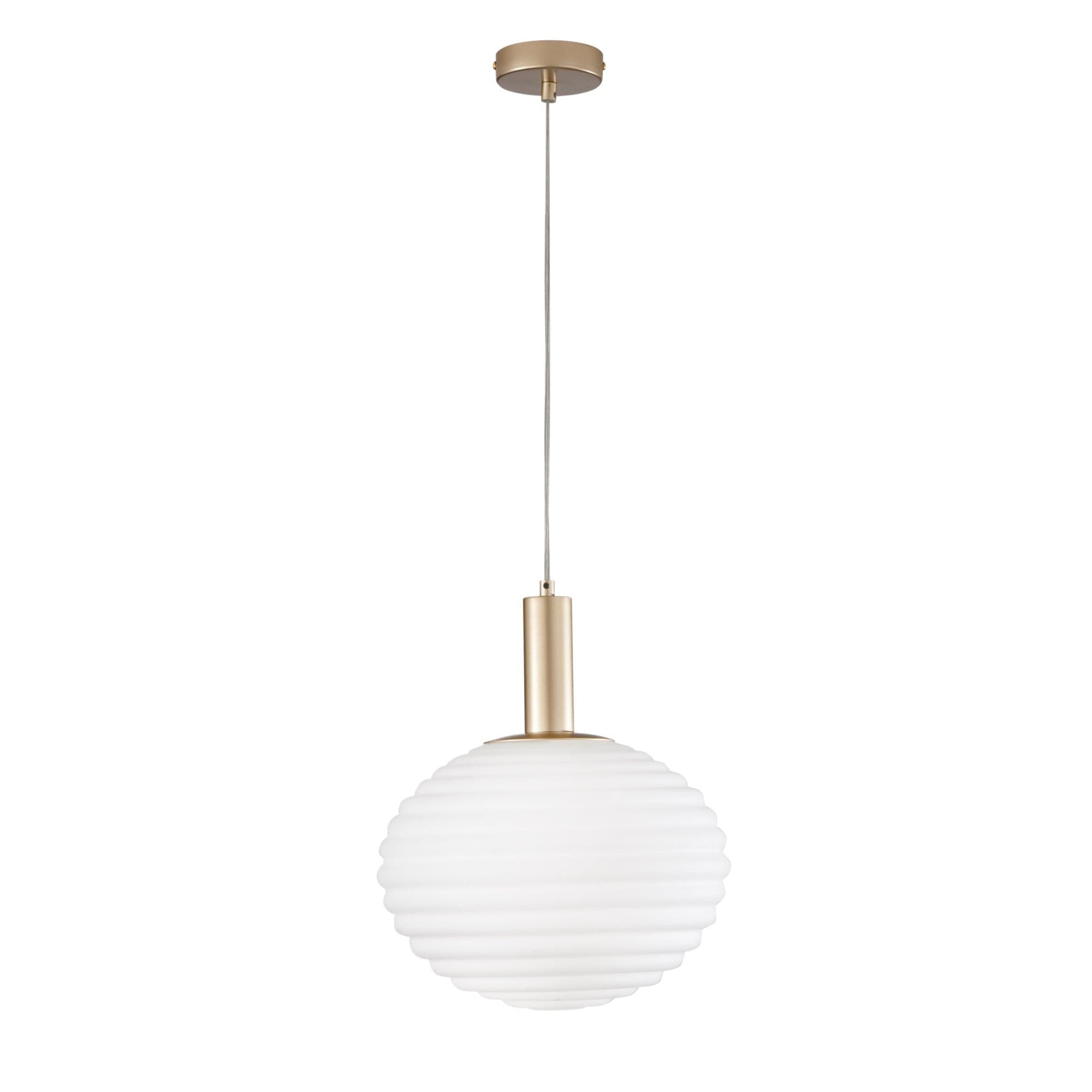 Lampadario a Sospensione Oro 1Xe27 10X32X150Cm in Lampadari Led Mall Home - Napoli, commercioVirtuoso.it