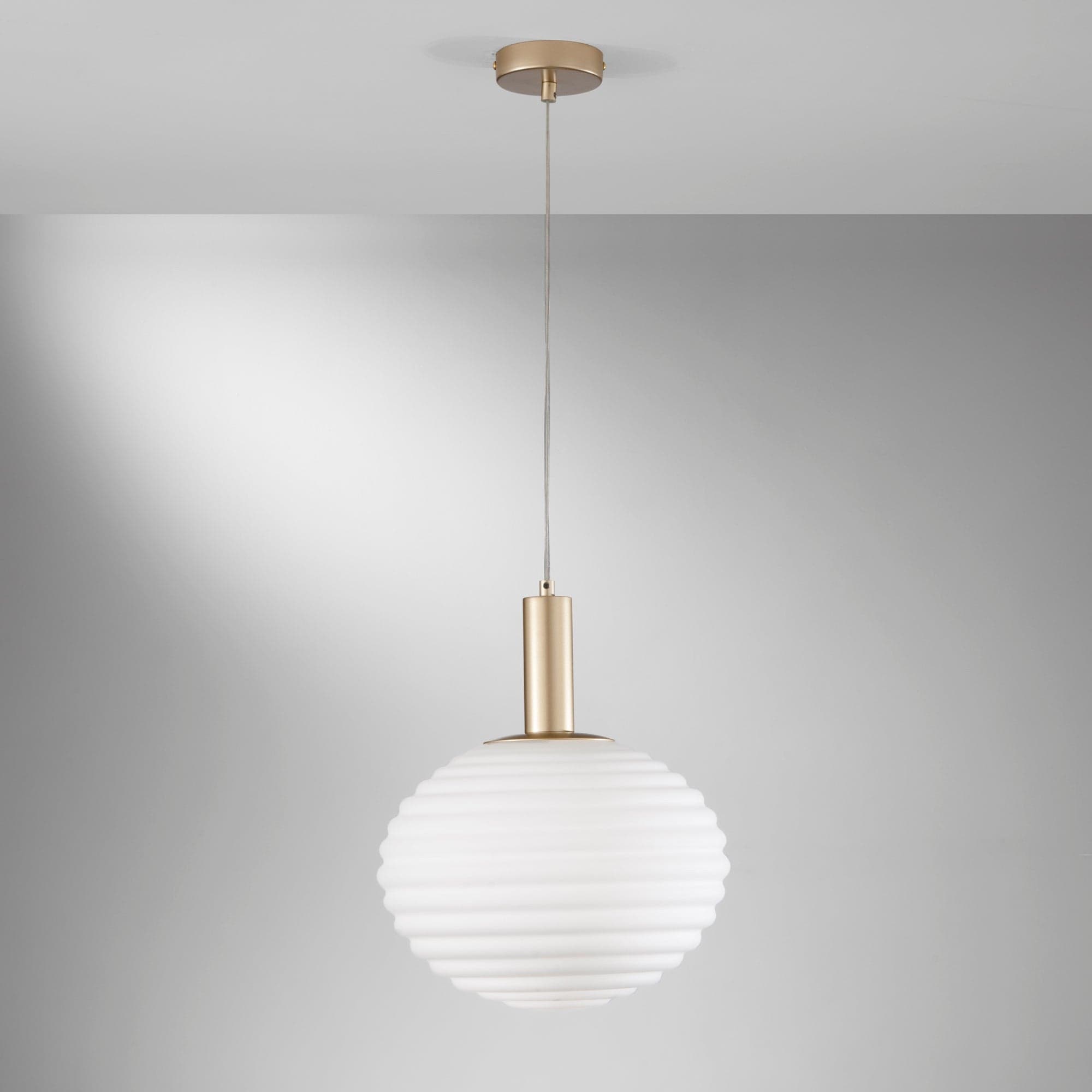 Lampadario a Sospensione Oro 1Xe27 10X32X150Cm in Lampadari Led Mall Home - Napoli, commercioVirtuoso.it