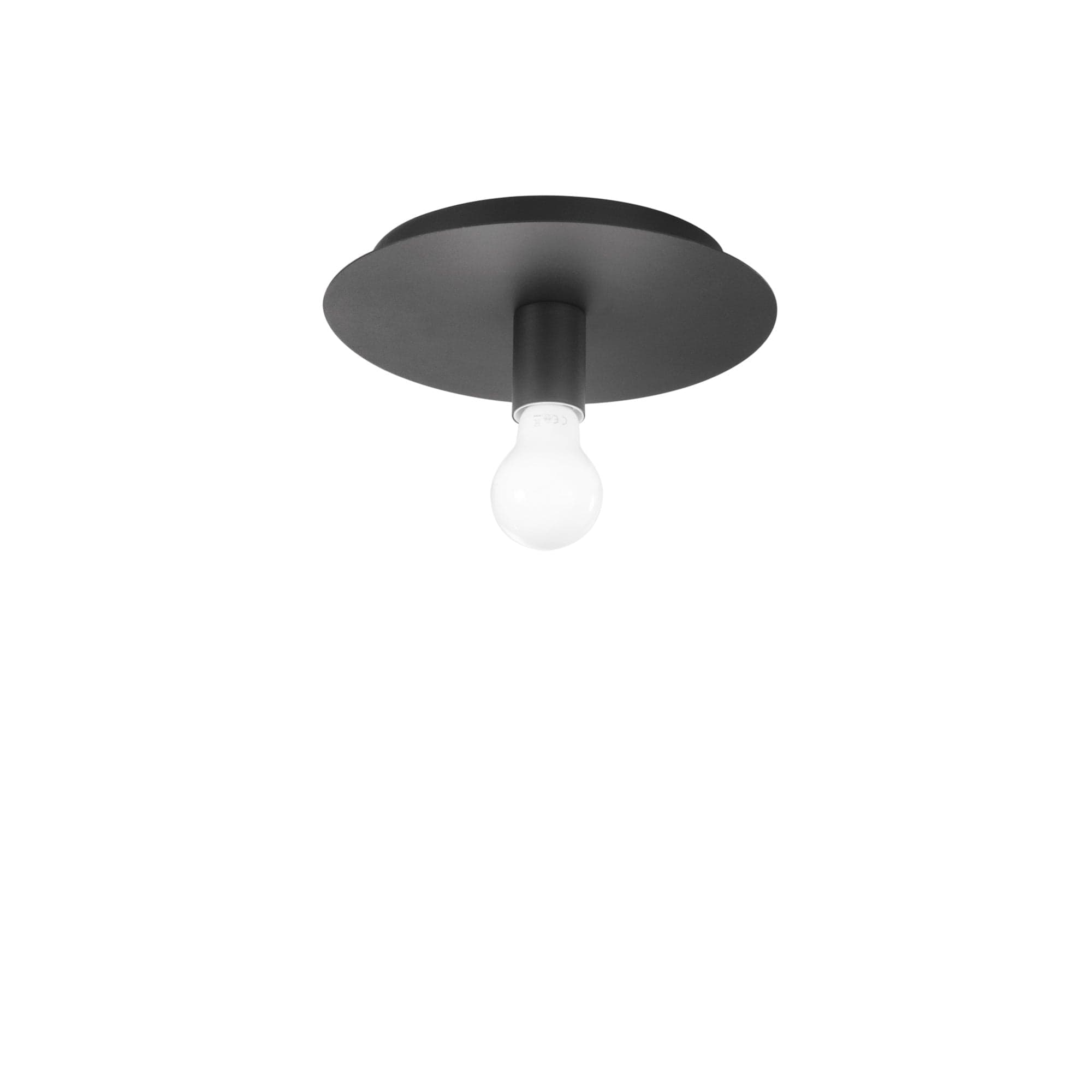 Plafoniera Nera 1Xe27 25X25X86Cm in Plafoniere Led Mall Home - Napoli, commercioVirtuoso.it