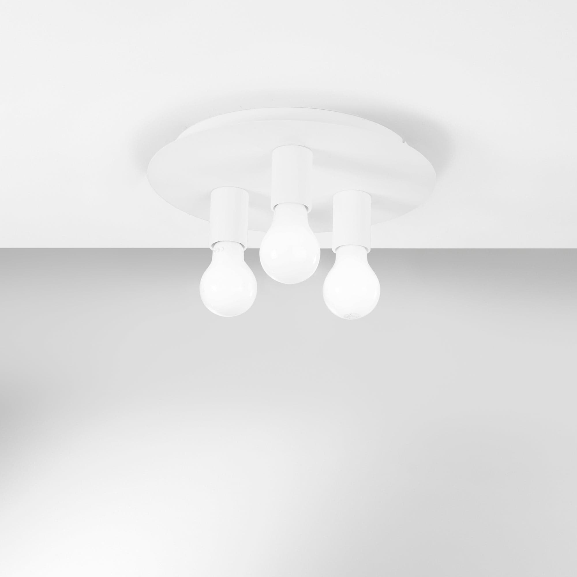 Plafoniera Bianca 3Xe27 30X30X86Cm in Plafoniere Led Mall Home - Napoli, commercioVirtuoso.it