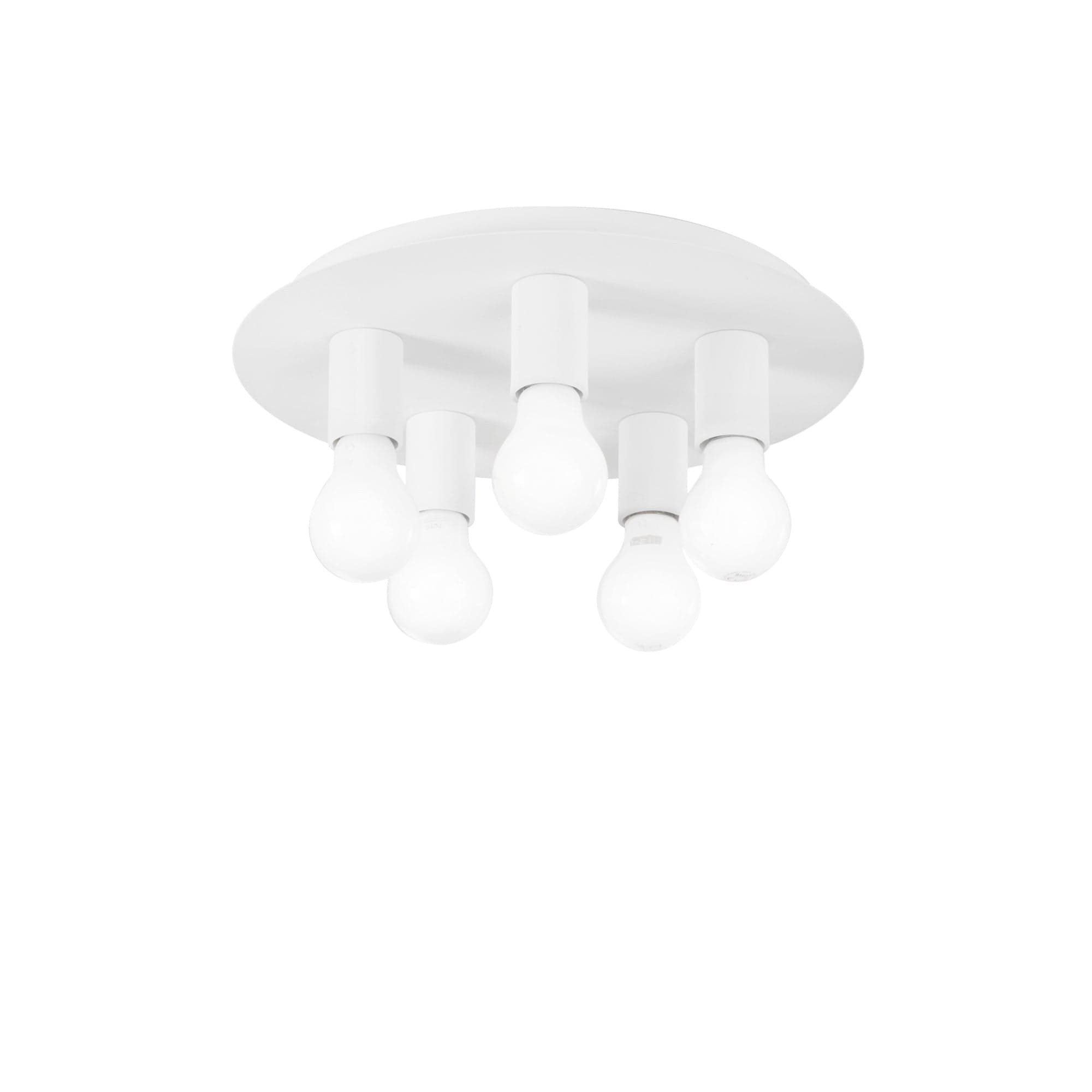 Plafoniera Bianca 5Xe27 35X35X86Cm