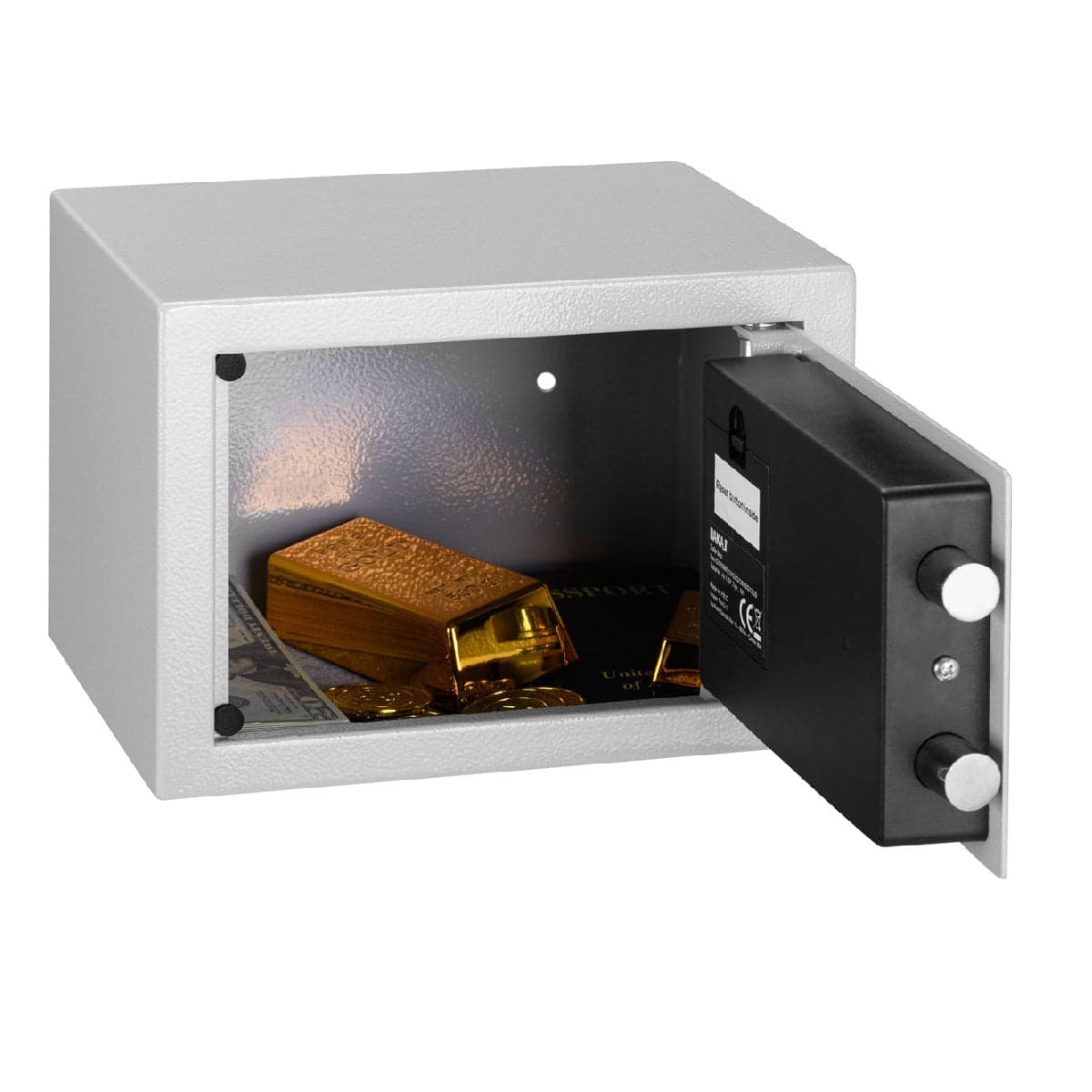 Cassetta Sicurezza Hotel 23x17x17cm Cassaforte Digitale Elettronica Ferro Zincato in Casseforti a muro Danyx - Casoria, commercioVirtuoso.it