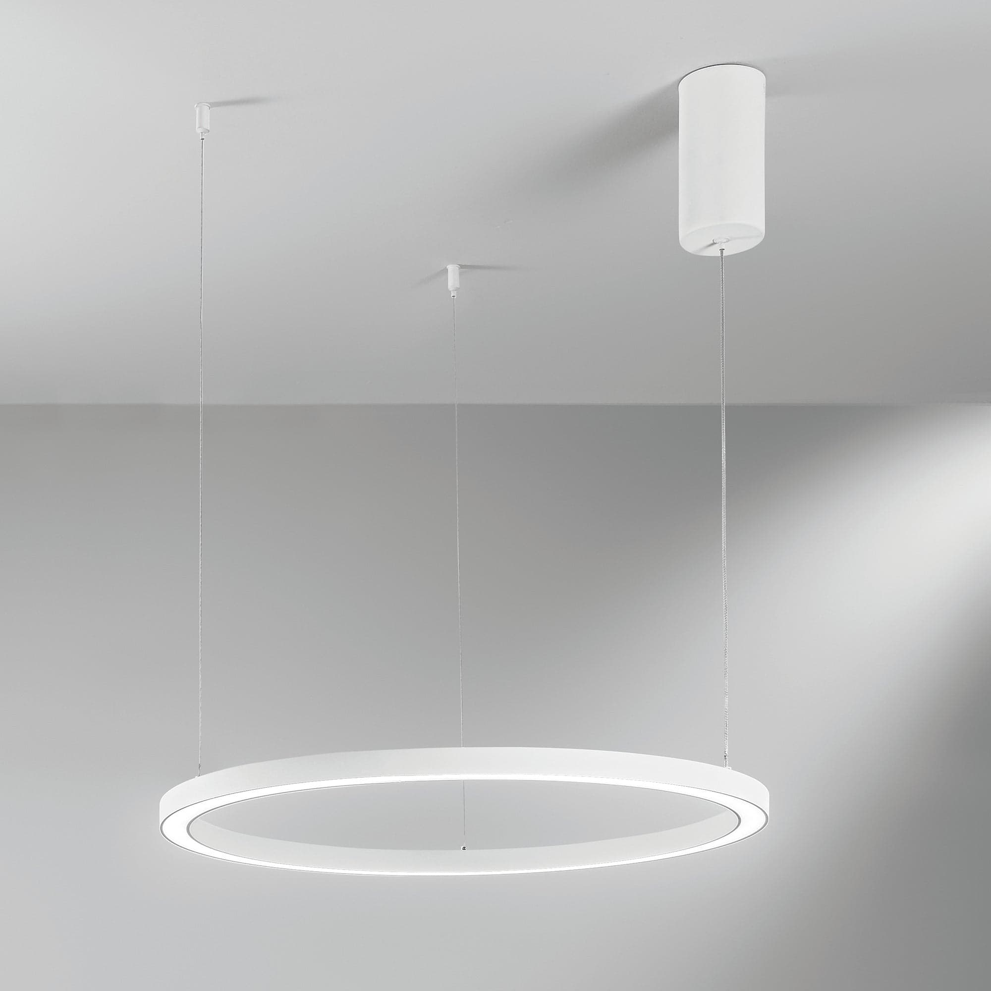 Lampadario a sospensione Bianca 30W 4500Lm cct 60X60X150Cm in Lampade a sospensione Led Mall Home - Napoli, commercioVirtuoso.it