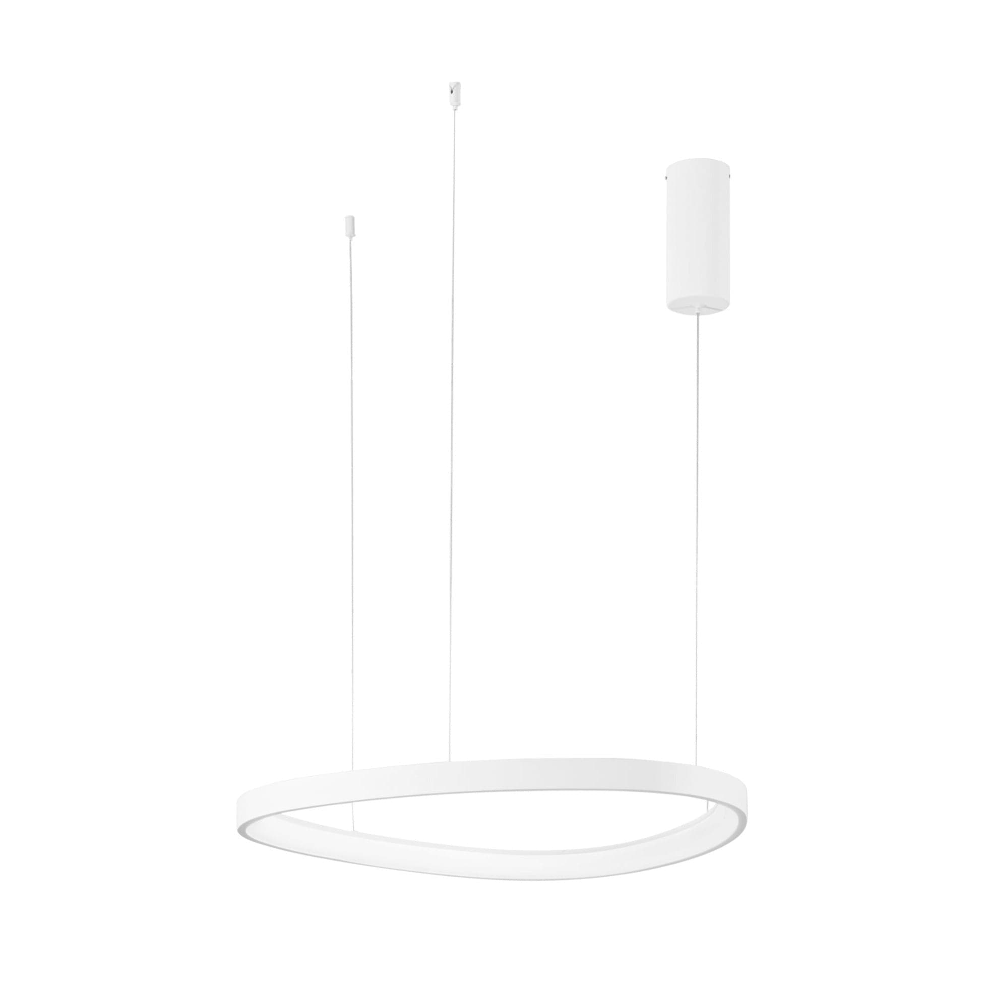Lampadario a sospensione Led cct Bianca 58W 8360Lm cct 65X3,5X150Cm
