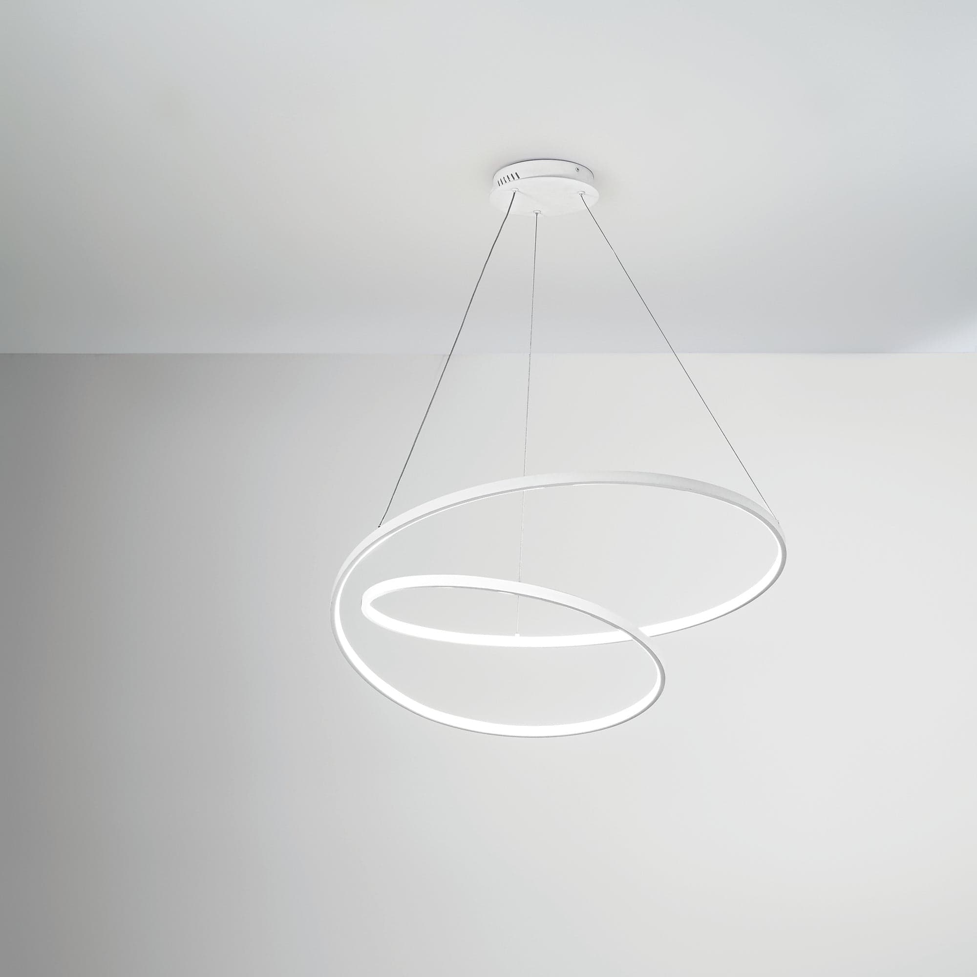 Lampadario a sospensione Led cct Bianca 60W 8000Lm 80X11,2X150Cm in Lampade a sospensione Led Mall Home - Napoli, commercioVirtuoso.it