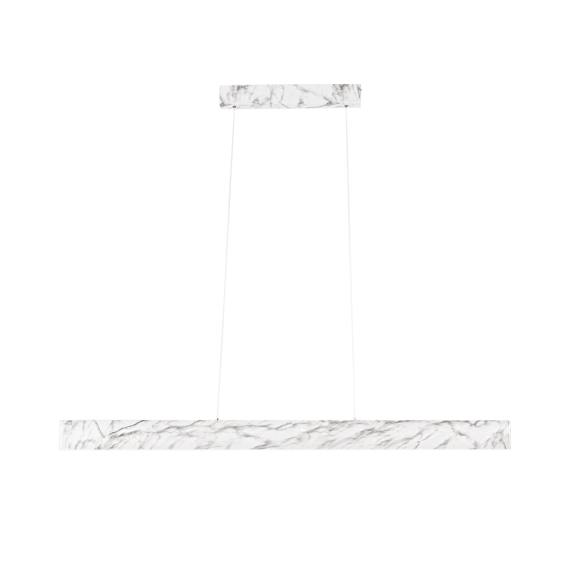 Sospensione lineare Led cct Marmo 50W 6600Lm 121,5X8X150Cm