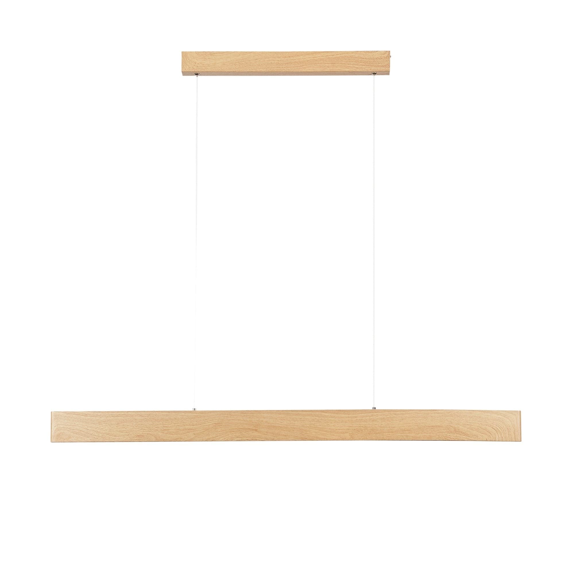 Sospensione lineare Led cct, Legno 40W 6400Lm 121,5X8X150Cm in Lampade a sospensione Led Mall Home - Napoli, commercioVirtuoso.it
