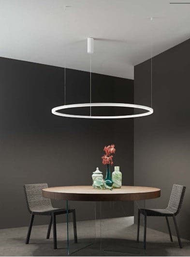 Lampadario a sospensione Nero 30W 4500Lm cct 60X60X150Cm in Lampade a sospensione Led Mall Home - Napoli, commercioVirtuoso.it