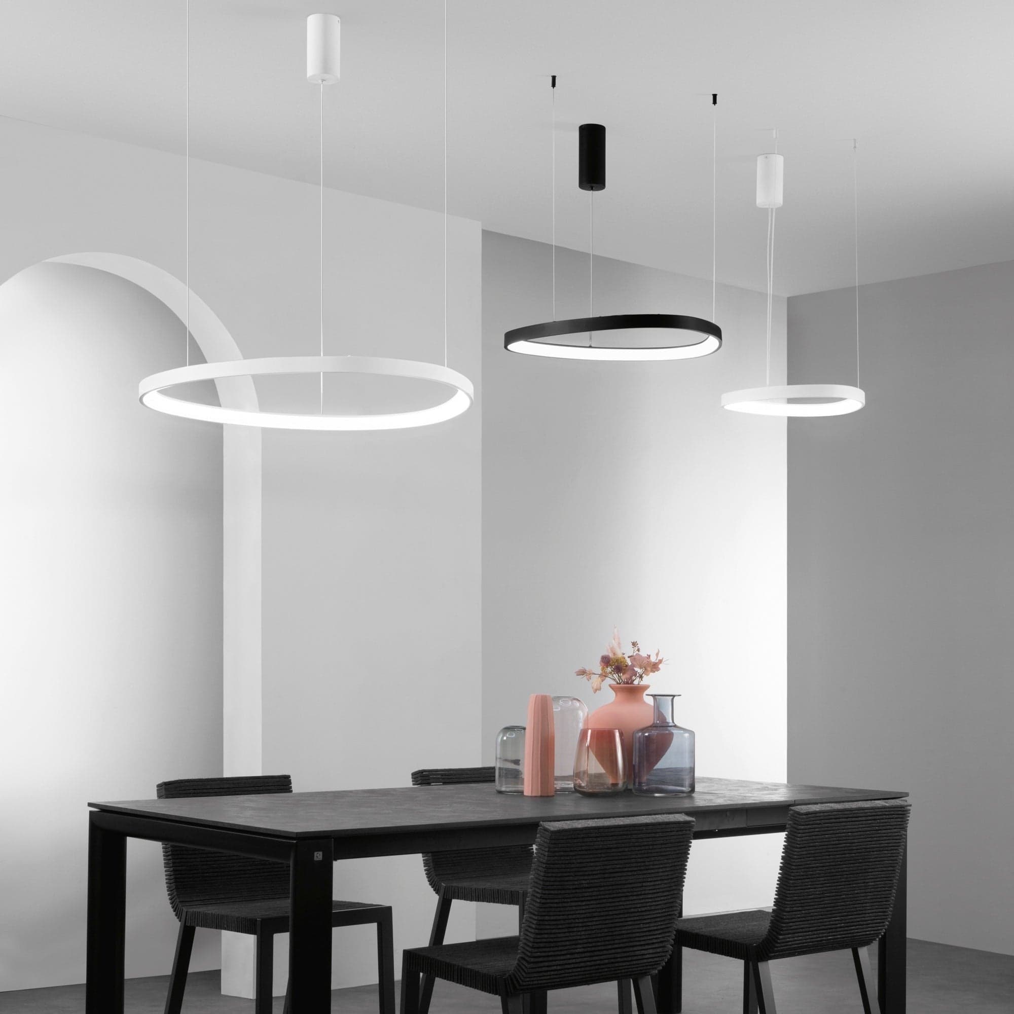 Lampadario a sospensione Led cct Bianca 80W 11440Lm cct 85X3,5X150Cm in Lampade a sospensione Led Mall Home - Napoli, commercioVirtuoso.it
