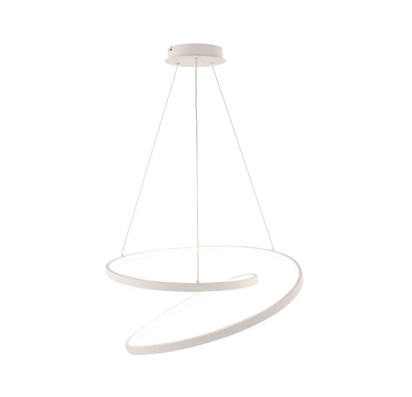 Lampadario a sospensione Led cct Bianca 60W 8000Lm 80X11,2X150Cm