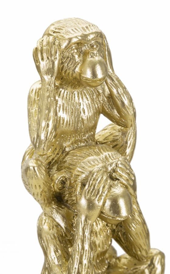 Scimmie Tower Cm Ø 10,5X30 in Statuine Led Mall Home - Napoli, commercioVirtuoso.it