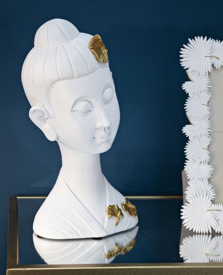 Testa Buddha -A- Cm 21,5X16X35 in Statue Led Mall Home - Napoli, commercioVirtuoso.it