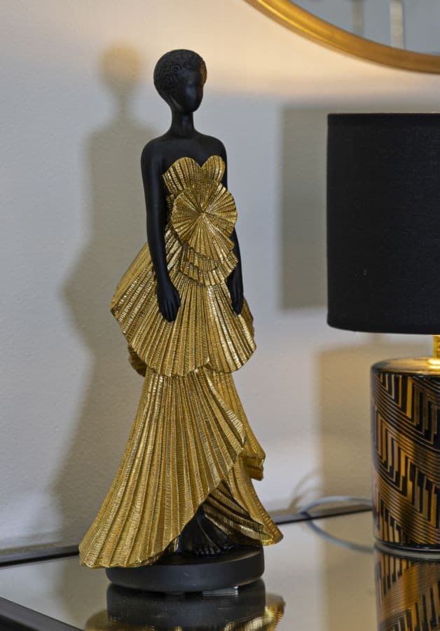 Donnina Fashion Gold Cm 14,5X10X33 in Sera e Cerimonia Led Mall Home - Napoli, commercioVirtuoso.it