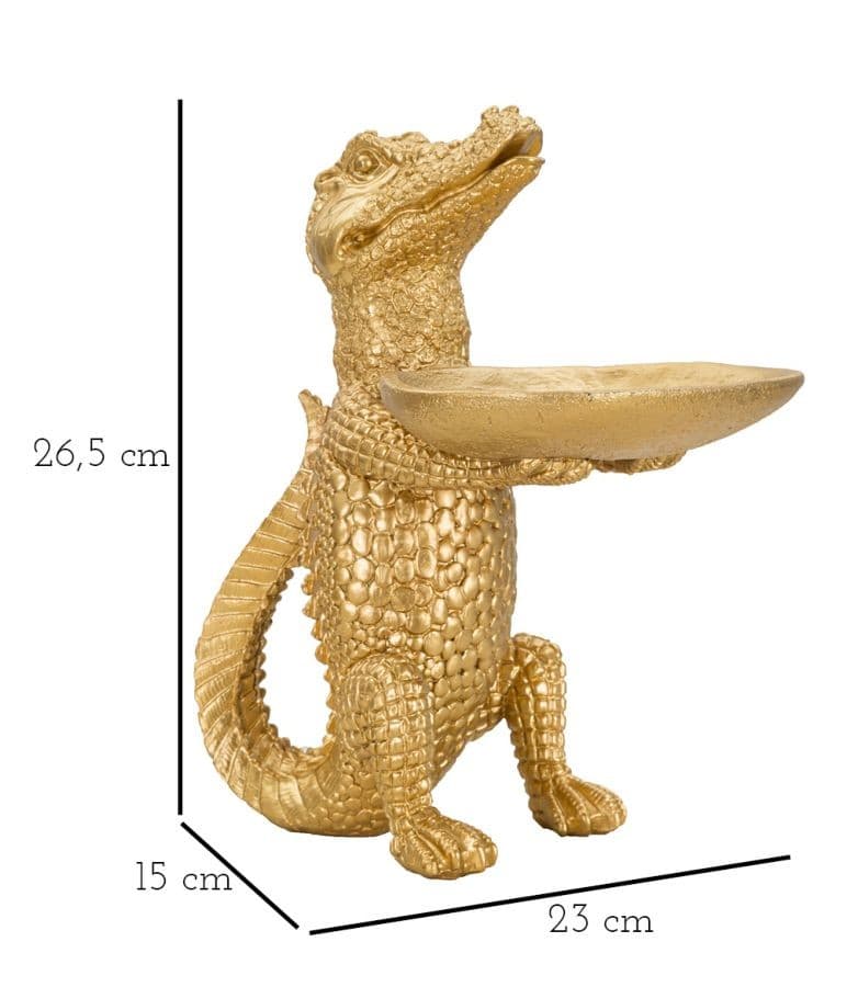 Coccodrillo Gold Cm 23X15,25X26,60 in Animali Led Mall Home - Napoli, commercioVirtuoso.it