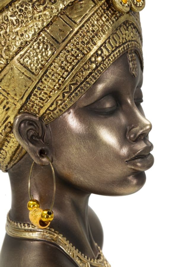 Scultura Mumbasa Cm 23,5X17,5X39,5 in Statue Led Mall Home - Napoli, commercioVirtuoso.it