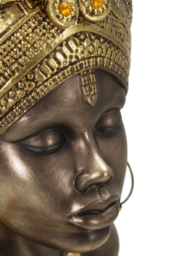 Scultura Mumbasa Cm 23,5X17,5X39,5 in Statue Led Mall Home - Napoli, commercioVirtuoso.it