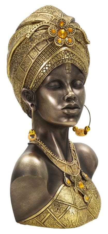 Scultura Mumbasa Cm 21X15X34 in Statue Led Mall Home - Napoli, commercioVirtuoso.it