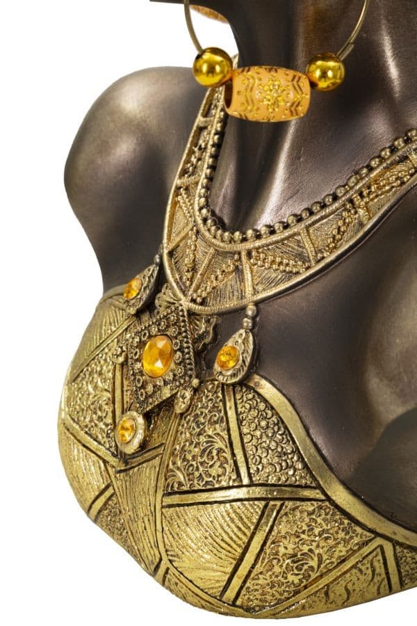 Scultura Mumbasa Cm 21X15X34 in Statue Led Mall Home - Napoli, commercioVirtuoso.it